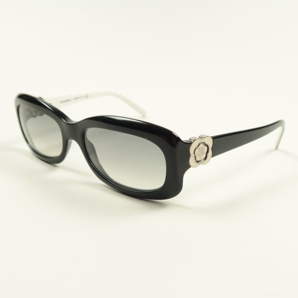CHANEL Accessories - Chanel Black White Chantilly Sunglasses